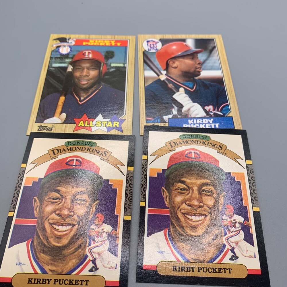 4ct 1986-1987 Kirby Puckett Topps/Donruss Misc Cards NRMT